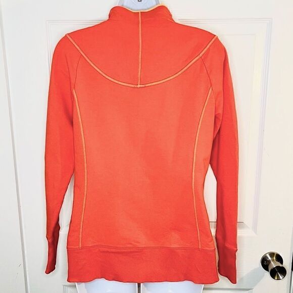 The North Face Zipper Knit Jacket Coral Orange L - Picture 5 of 9